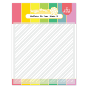 Waffle Flower Holiday Stripes Stencil