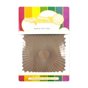 Waffle Flower Sunburst Foil Plate