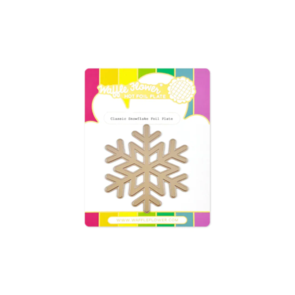 Waffle Flower Classic Snowflake Foil Plate