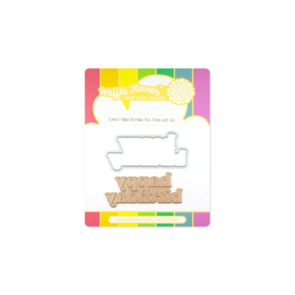 Waffle Flower Classic Happy Birthday Foil Plate Combo