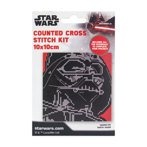 Disney Star Wars Counted Cross Stitch Mini 10x10cm - Darth Vader