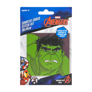 Disney Marvel Counted Cross Stitch Mini 10x10cm - Hulk