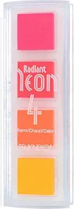 TSUKINEKO Radiant Neon 4 Ink Pad set