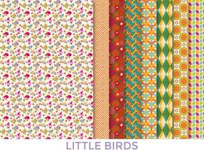 Dress Your Doll Making Couture Fabric Set Kit - Little Birds