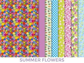 Dress Your Doll Making Couture Fabric Set Kit - Summer Flowers