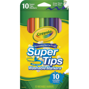 Crayola Super Tips Washable Markers 10Pk