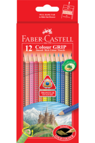 Faber-Castell (FSC) Grip Colour Pencils - Pack of 12