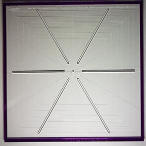 Westalee  6-Point Crosshair Ruler 12.5"