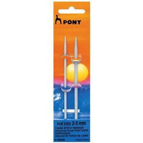 Pony  Straight Cable Stitch Needles 2/Pkg - 2.00mm to 5.00mm