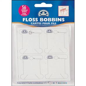 DMC Floss Bobbins Card 56pce