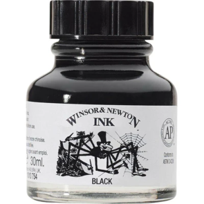 Winsor & Newton Drawing Ink 30ml BLACK Indian Ink (951)
