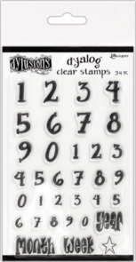 Ranger Ink Dyan Reaveley's Dylusions Clear Stamps 4"X8" - Numerology