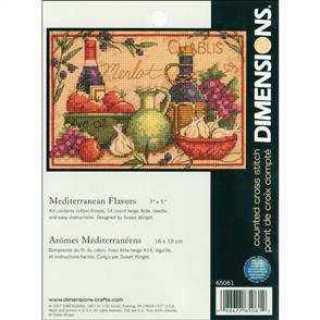 Dimensions Mini Counted Cross Stitch Kit - Mediterranean Flavors