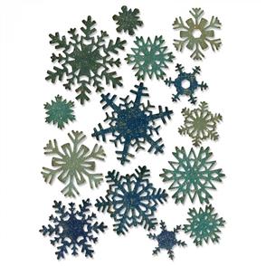 Sizzix Tim Holtz Dies - Paper Snowflakes Mini - Christmas 14 Dies