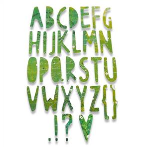 Sizzix  Thinlits Die - Paper Cuts Alphabet