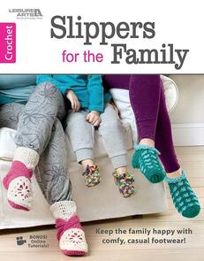 Leisure Arts Crochet Slippers For The Family