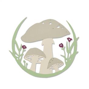 Sizzix  Thinlits Die - Mushroom Wreath