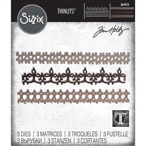 Sizzix Tim Holtz - Thinlits Die Set 3PK Crochet #2