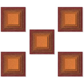 Sizzix Tim Holtz Thinlits Die Set 25PK Stacked Tiles, Squares