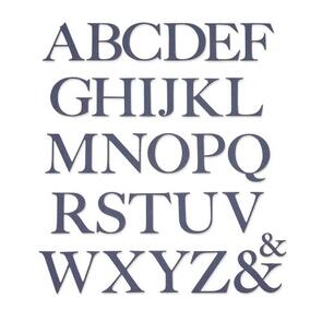Sizzix Thinlits Die Set 28PK - Serif Alphabet