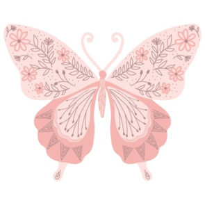 Sizzix Layered Clear Stamps - 3PK Decorated Butterfly