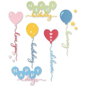 Sizzix  Thinlits Die Set 11PK - Balloon Occasions