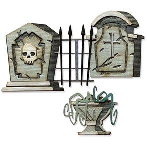 Sizzix Thinlits Die Set 22PK Graveyard Colorize by Tim Holtz