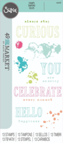 Sizzix Clear Stamps Set 13PK - Hello You Sentiments