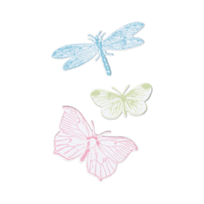 Sizzix Framelits Die Set 3PK With 3PK Stamps - Engraved Wings