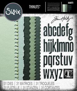 Sizzix Thinlits 31PK Die Set – Vault Edges by Tim Holtz