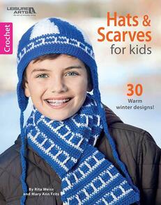 Leisure Arts Crochet Hats & Scarves For Kids