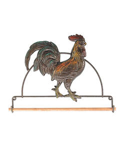 Ackfeld Craft Hanger - Wire and Metal 7.5" -Rooster with Dowel
