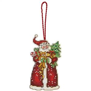 Dimensions Ornament Cross Stitch Kit - Santa