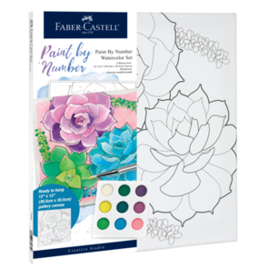 Faber-Castell Creative Studio-Paint by number- Succulents