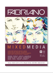 Fabriano Mixed Media Pad, 250gsm 40pk