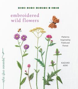 Roost Books Embroidered Wild Flowers