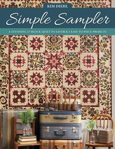 Martingale  Simple Sampler: A Stunning 17-Block Quilt