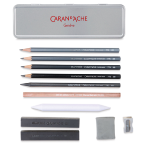 Caran d'Ache Graphite Line Multi-Techniques Sketching Set of 11