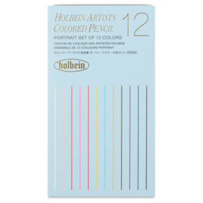 Holbein Artists' Coloured Pencil Set of 12 - Portrait