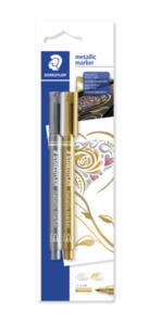 Staedtler Metallic Marker - Silver And Gold, Card 2
