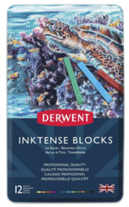Derwent Inktense Blocks 12 Tin