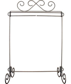 Ackfeld Craft Hanger - Wire Scroll with Dowel and Stand - 12x14"