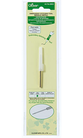 Clover  Embroidery Stitching Tool Needle Refill 3ply Needle