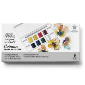 Winsor & Newton Cotman Watercolour Floral Pocket Set of 9