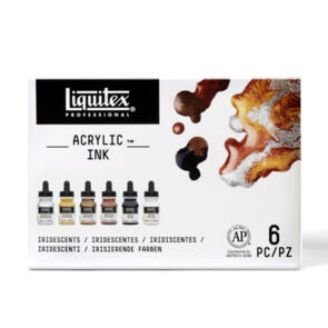 Liquitex Acrylic Ink Set 30ml, Metallic Set/6