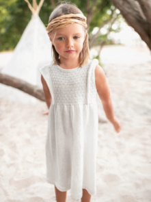 Sandnes Garn Knitting Pattern - Dress with Flounces