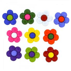 Dress It Up Embellishments - Multicolor Daisies