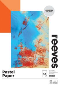 Reeves Pastel Pad, Assorted Colours 100gsm 15pk