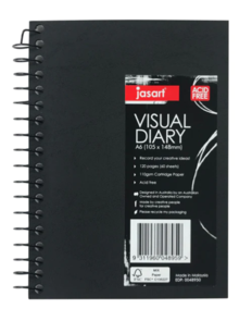 Jasart Visual Diaries, Spiral Bound 110gsm 60sheets