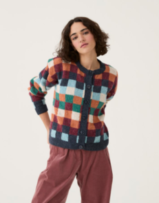 Sirdar 10776 Checkerboard Cardigan - Knitting Pattern / Kit
